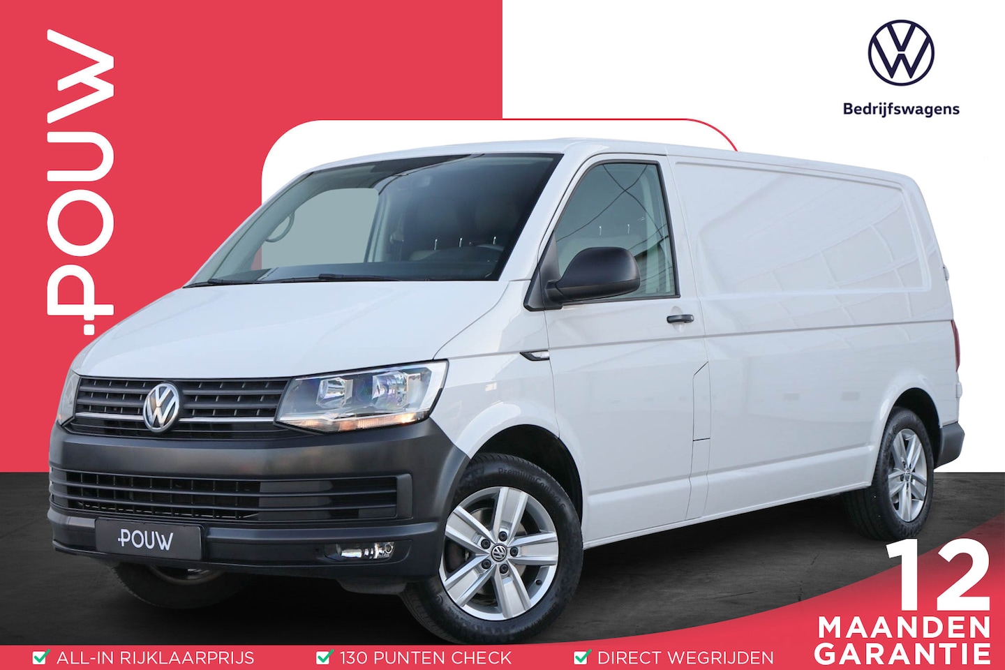 Volkswagen Transporter - 2.0 TDI 102pk L2H1 Highline | Navigatie | Trekhaak | Apple Carplay/Android Auto - AutoWereld.nl