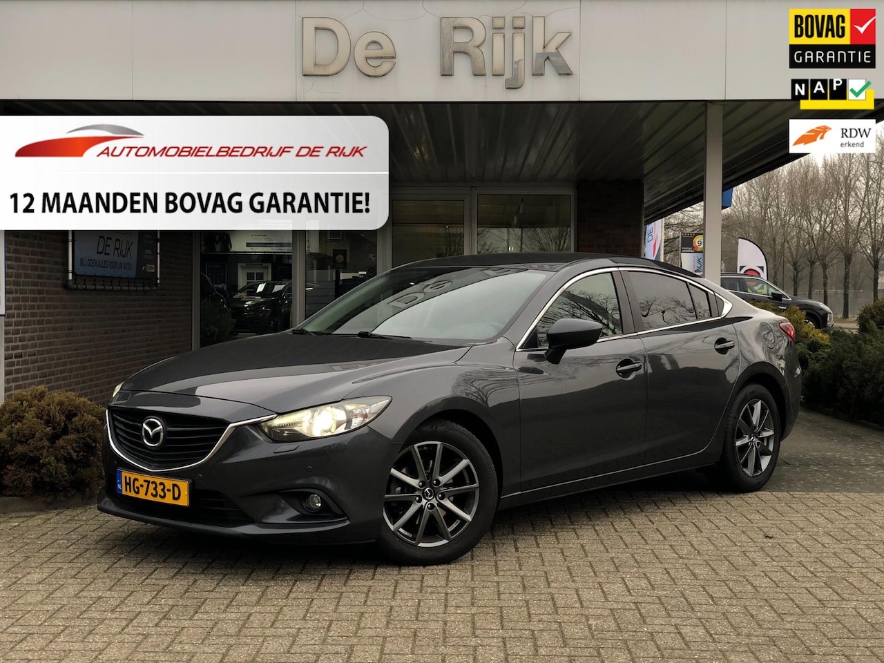 Mazda 6 - 2.0 HP TS+ | Navi, PDC, Cruise, 17'' LMV, Trekhaak | Goed onderhouden | NAP | - AutoWereld.nl