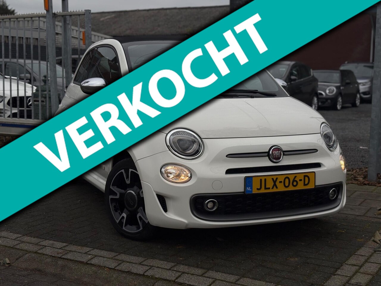 Fiat 500 C - 1.2 Facelift Sport uitgevoerd | 17” LMV | Half leder | Airco | - AutoWereld.nl