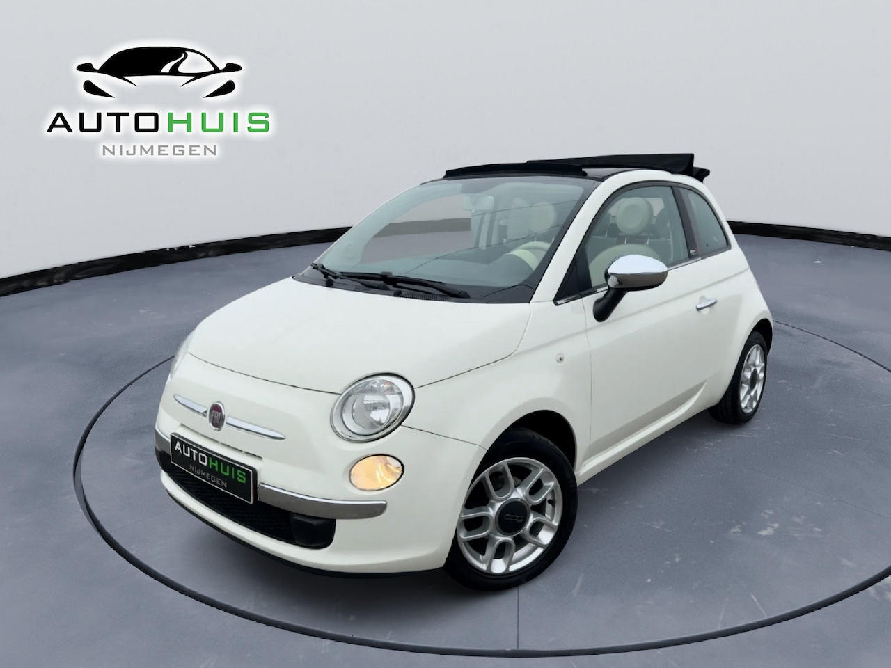 Fiat 500 C - 1.2 Lounge Airco Lm velgen Zeer nette auto ! - AutoWereld.nl