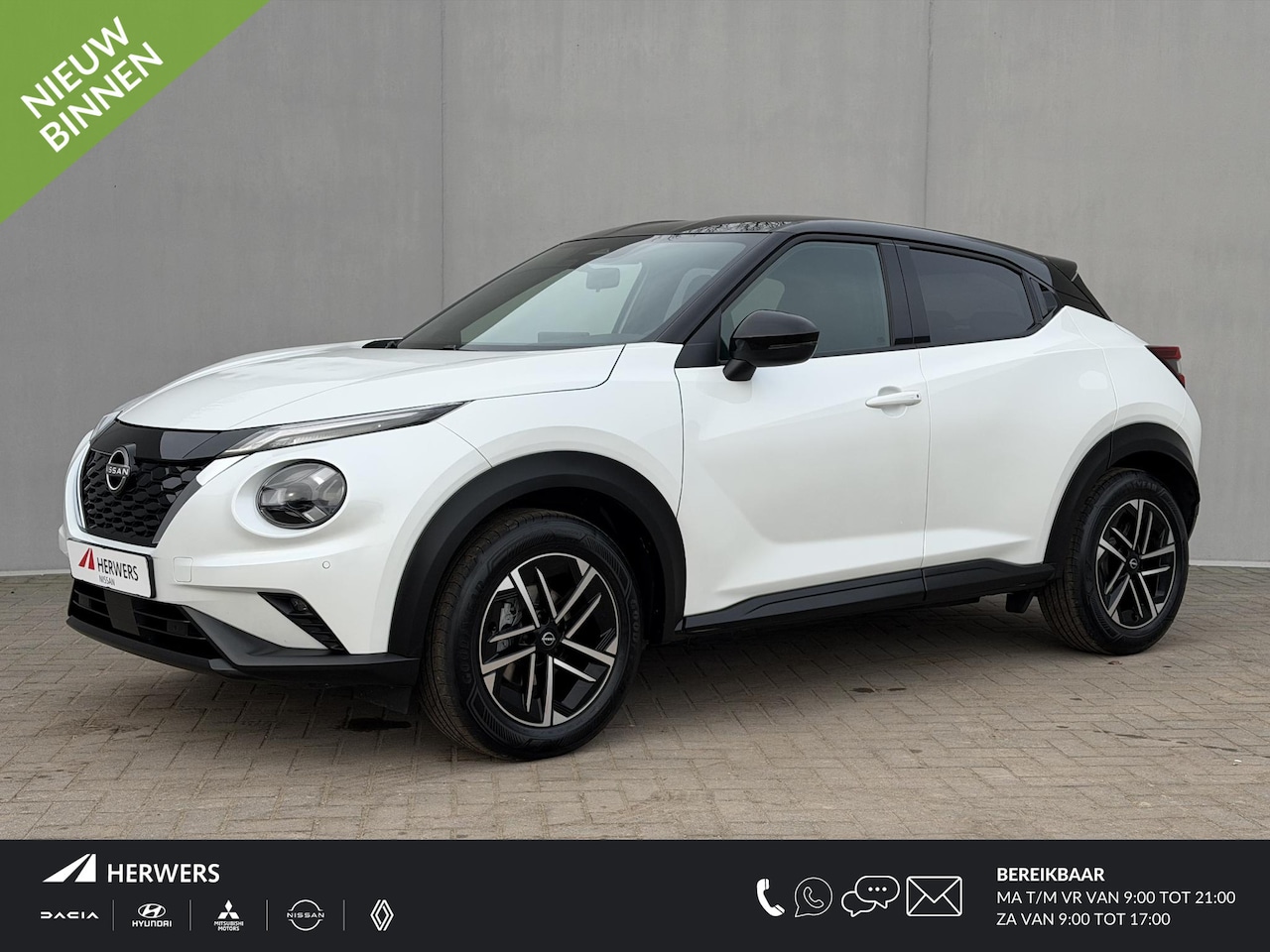 Nissan Juke - 1.6 Hybrid N-Connecta / Fabrieksgarantie tot 07-2028 / Camera / Navigatie / Apple Carplay - AutoWereld.nl