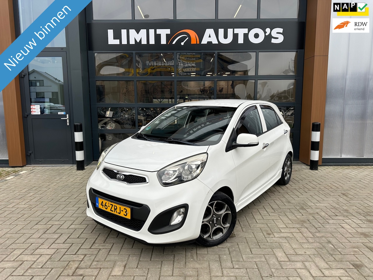 Kia Picanto - 1.0 CVVT Design Edition Airco/Nw.koppeling/El.ramen/Pdc/Led/Lmv/Nap/Apk - AutoWereld.nl
