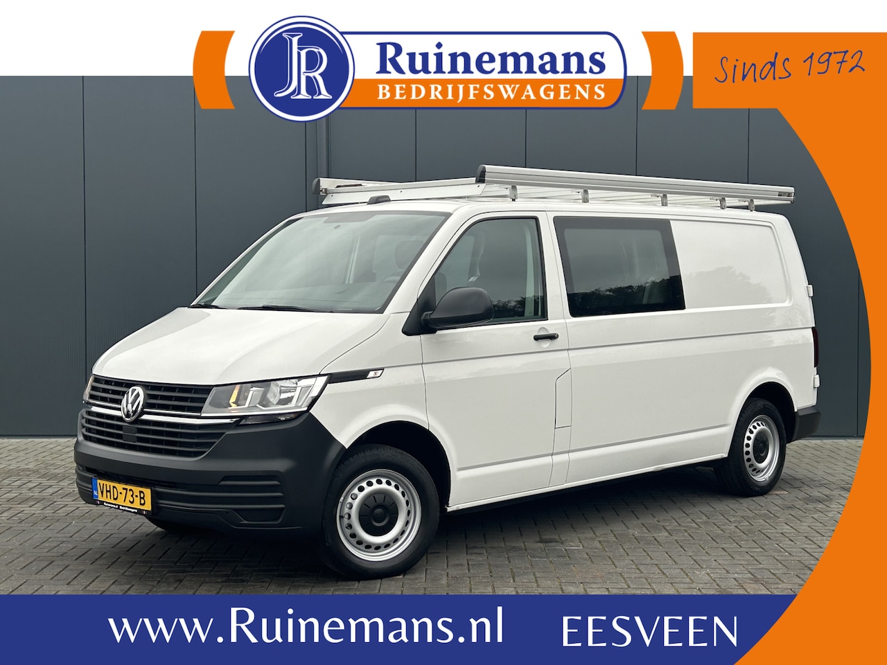Volkswagen Transporter - 2.0 TDI 111 PK / L2H1 / DUBBE CABINE / 1e EIG. / IMPERIAAL / TREKHAAK / AIRCO / CRUISE - AutoWereld.nl
