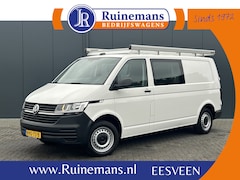Volkswagen Transporter - 2.0 TDI 111 PK / L2H1 / DUBBE CABINE / 1e EIG. / IMPERIAAL / TREKHAAK / AIRCO / CRUISE