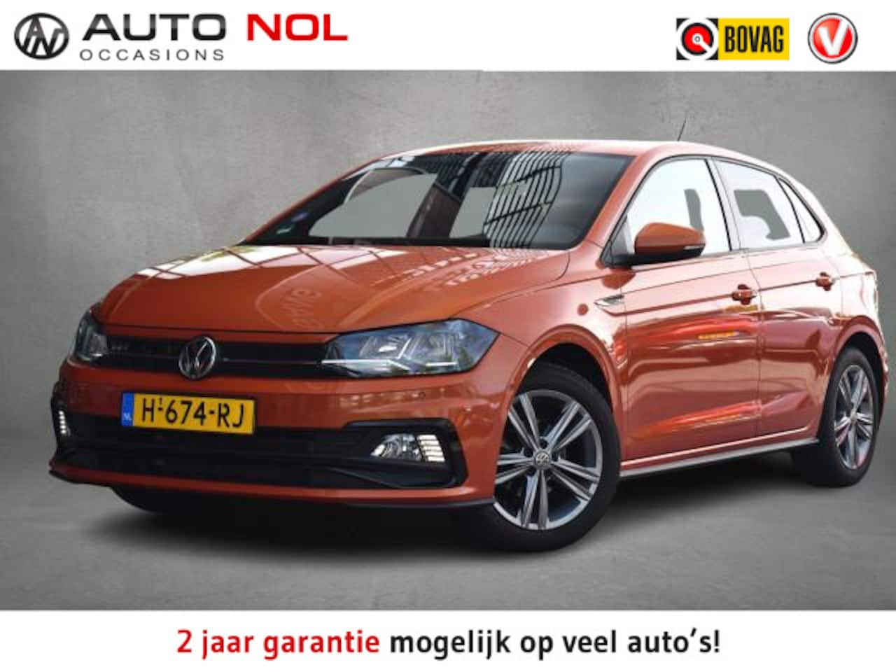 Volkswagen Polo - 1.0 TSI Highline Business R | Apple CarPlay | Half Leer | Sportstoelen | Senoren - AutoWereld.nl
