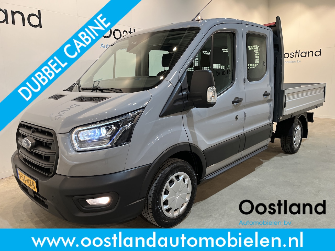 Ford Transit - 2.0 TDCI L2H1 130 PK DC Dubbel Cabine Trend Open Laadbak / Euro 6 / Airco / Cruise Control - AutoWereld.nl