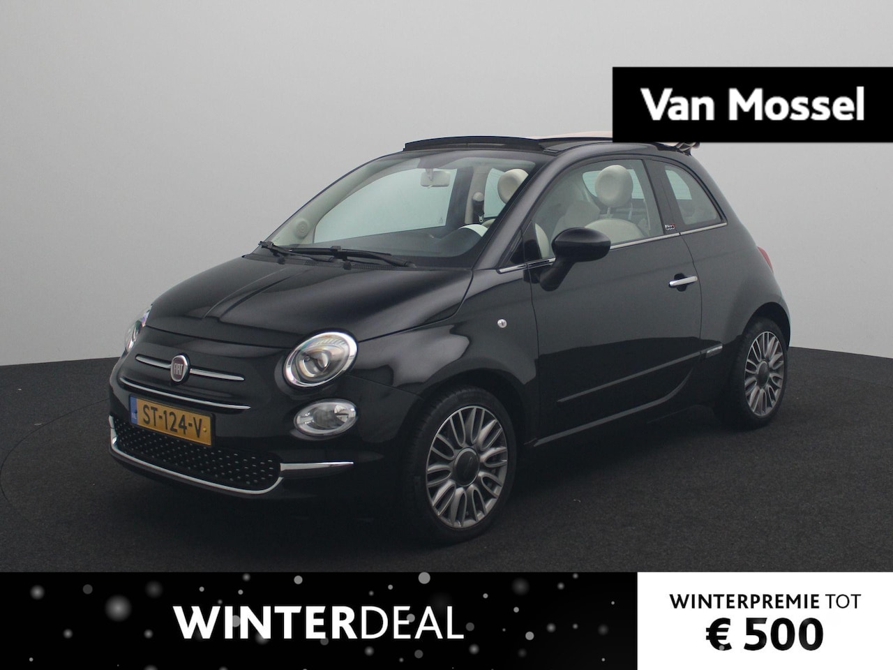 Fiat 500 C - 0.9 TwinAir Turbo Lounge | Automaat | Navigatie | Climate control | Parkeersensoren - AutoWereld.nl