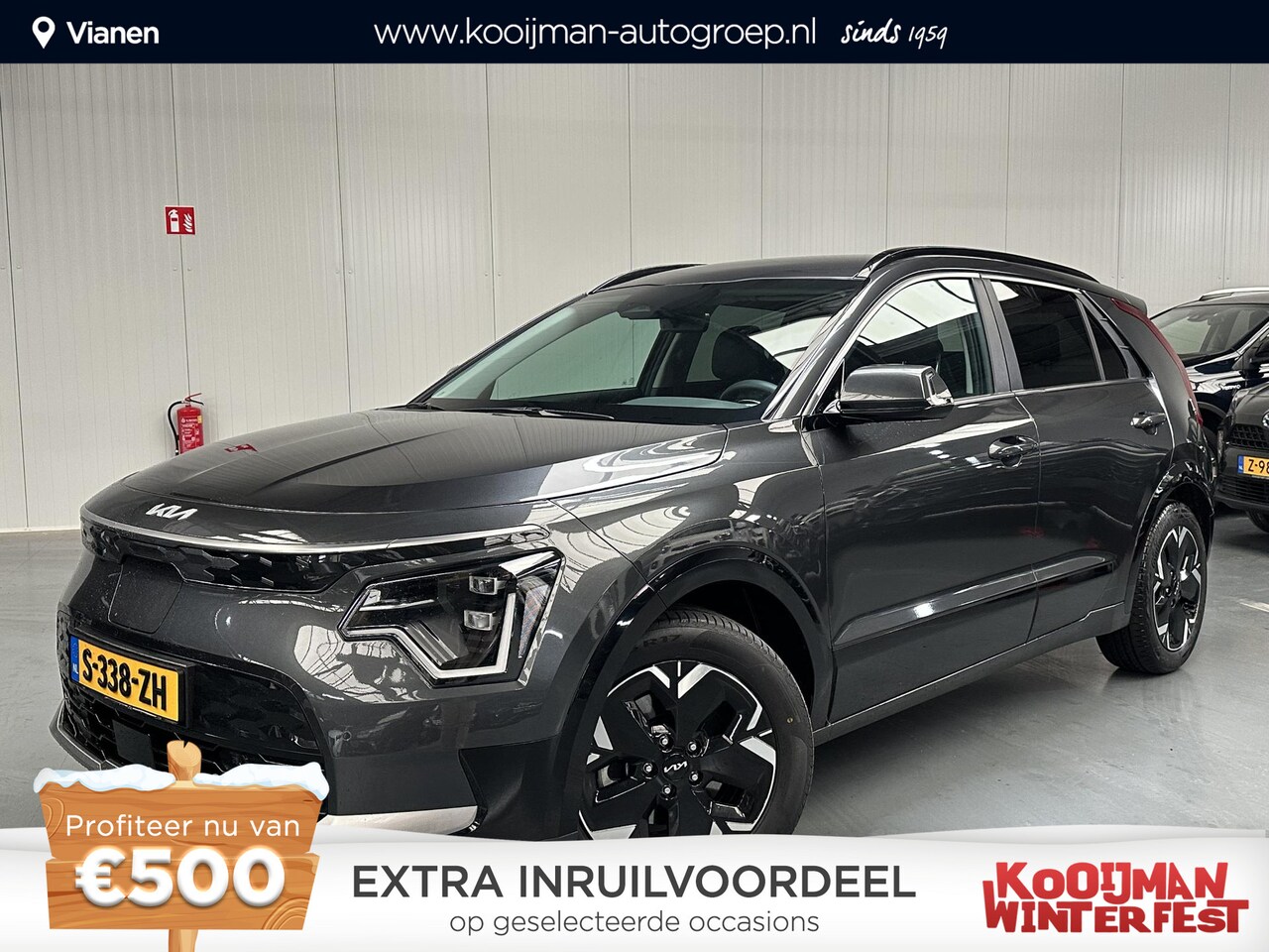 Kia Niro EV - DynamicLine 64.8 kWh Dodehoekdetectie, Elektrische Stoelen, Adaptieve Cruisecontrol, Stoel - AutoWereld.nl