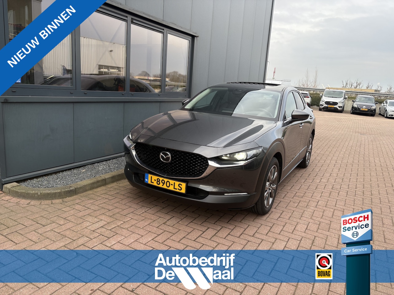 Mazda CX-30 - 2.0 e-SkyActiv-X 185pk Automaat Luxury SCHUIFDAK/LEDER/BOSE/360CAMERA/DODEHOEK/HUD - AutoWereld.nl