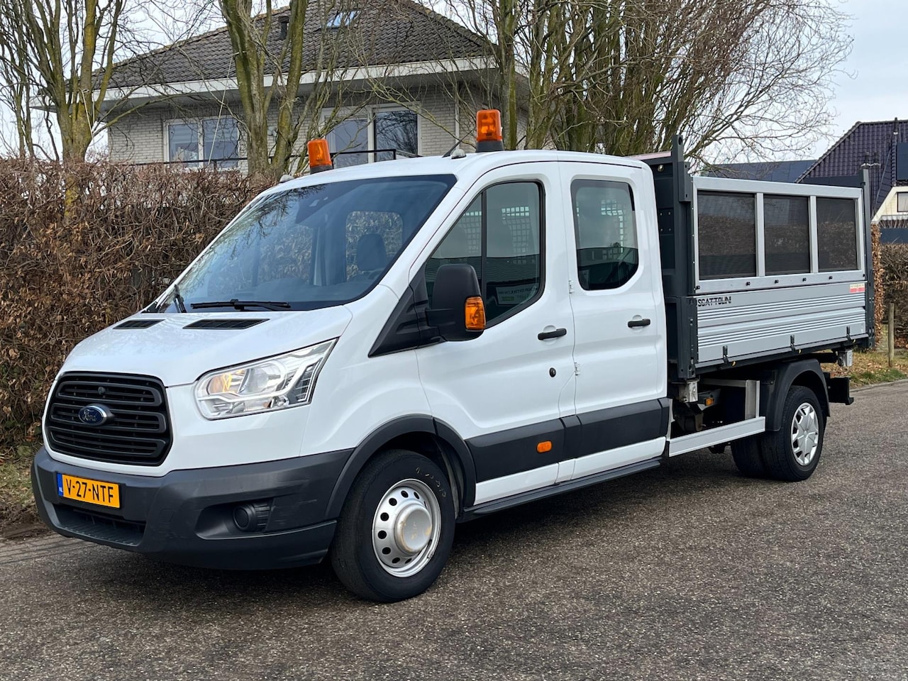 Ford Transit - 350 2.2 125PK DC driezijdige kipper | dubbellucht - AutoWereld.nl