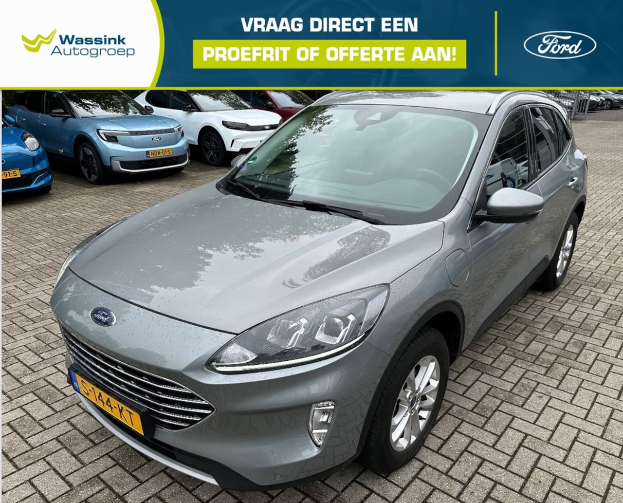 Ford Kuga - 2.5 PHEV e-CVT 225pk Titanium I Navigatie I Wegklapbare Trekhaak - AutoWereld.nl