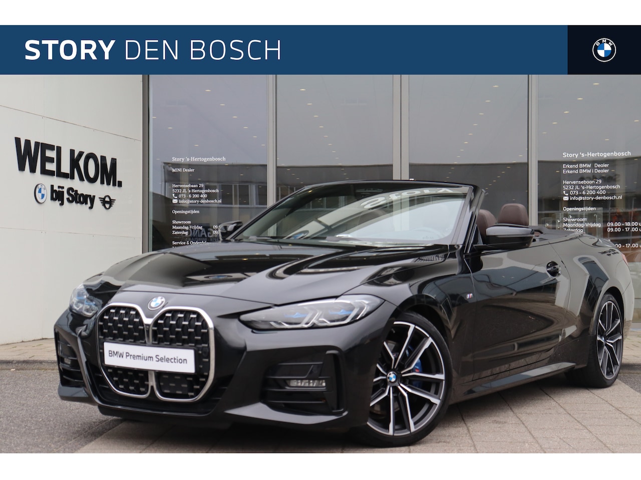 BMW 4-serie Cabrio - 430i High Executive M Sport Automaat / Laserlight / Air Collar / Parking Assistant Plus / - AutoWereld.nl