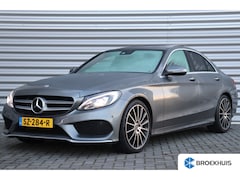 Mercedes-Benz C-klasse - C180 156PK AMG LINE PREMIUM PLUS UPGRADE AUTOMAAT / NAVI / LEDER / CLIMA / FULL-LED / PDC