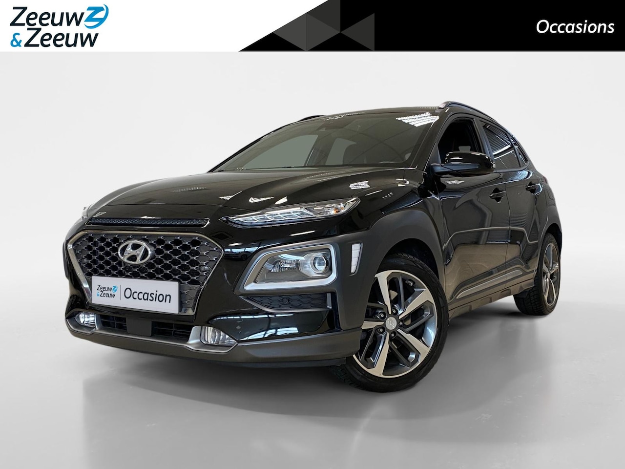 Hyundai Kona - 1.6 TURBO | AUTOMAAT | PREMIUM | 4WD | LEDER | - AutoWereld.nl