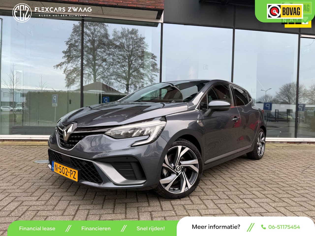 Renault Clio - 1.6 E-Tech Hybrid R.S. Line - Automaat - Navi - Climate - Camera - Org.NL - AutoWereld.nl