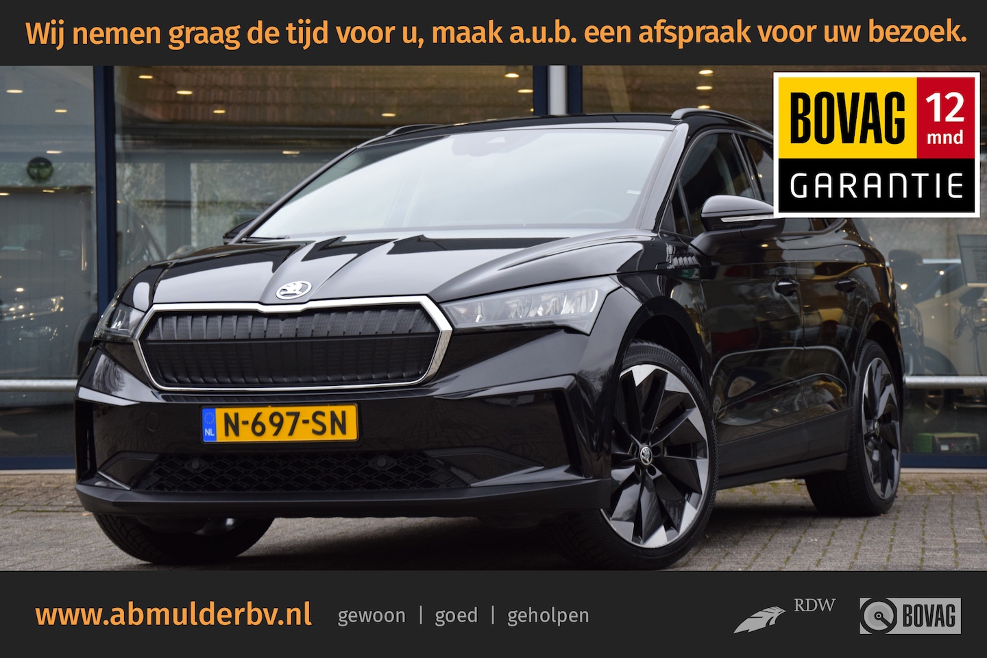 Skoda Enyaq iV - 180PK Automaat 60 | Org. NL | BOVAG Garantie | SOH 94% | Warmtepomp | Trekhaak | Parkeerse - AutoWereld.nl