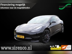 Tesla Model 3 - Performance AWD 75 kWh | facelift | warmtepomp | 462 pk | soh 90% | black on black |