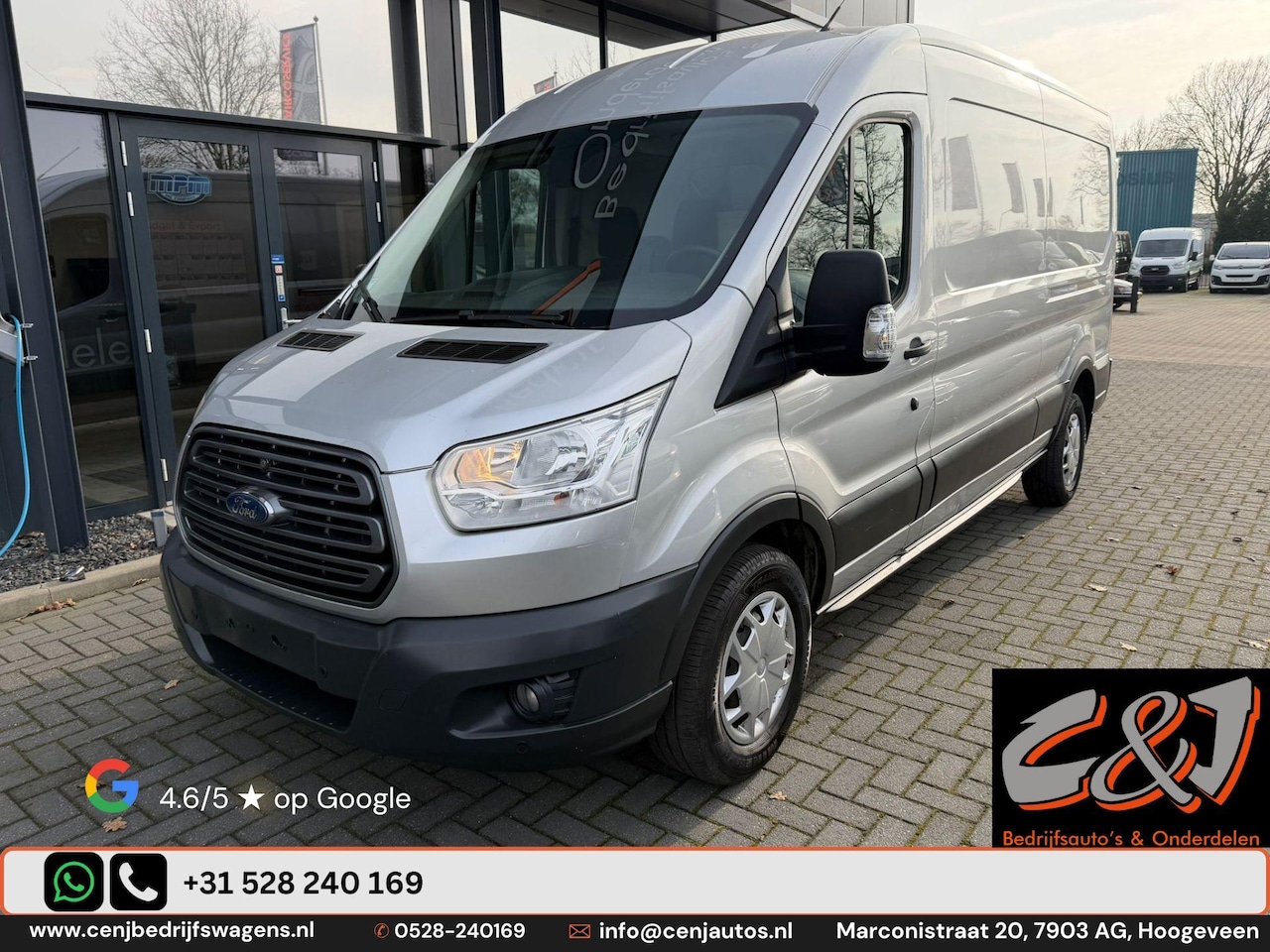 Ford Transit - 350 2.0 TDCI L3H2 Ambiente achterschade, airco, cruise - AutoWereld.nl