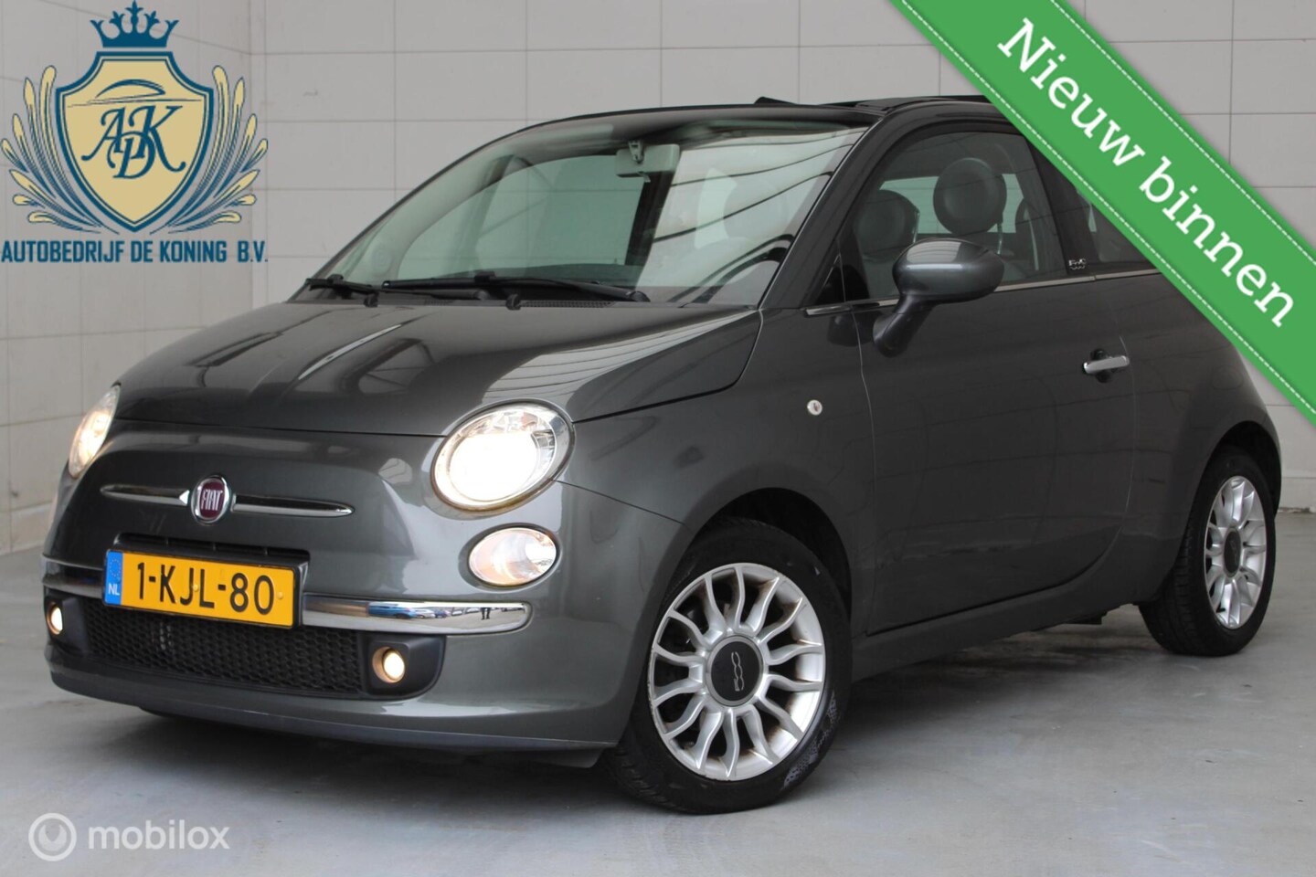 Fiat 500 - 0.9 TwinAir Lounge Cabrio,Airco,PDC,Automaat - AutoWereld.nl