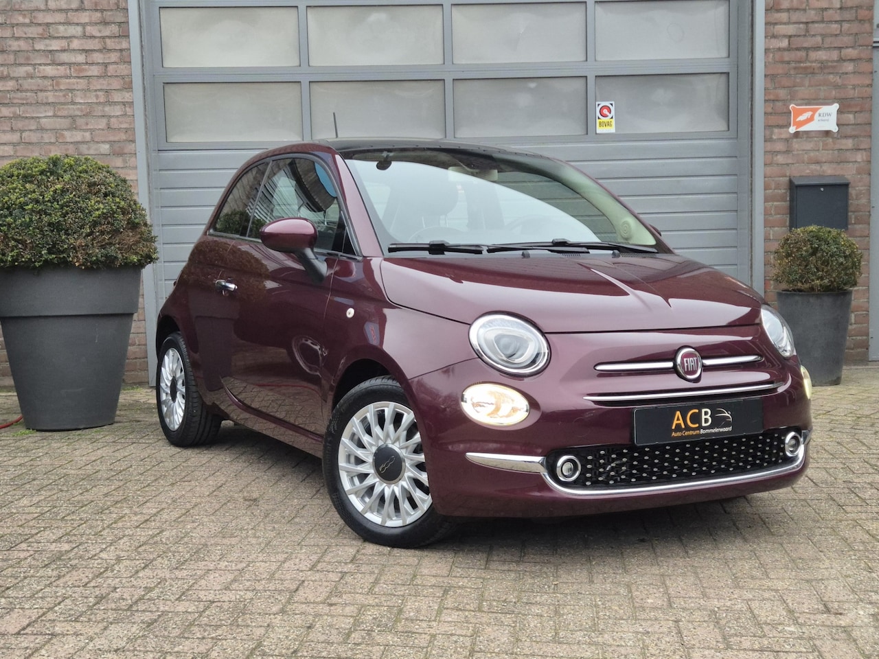 Fiat 500 - 0.9 TwinAir Turbo Lounge Panoramadak, Navigatie. - AutoWereld.nl
