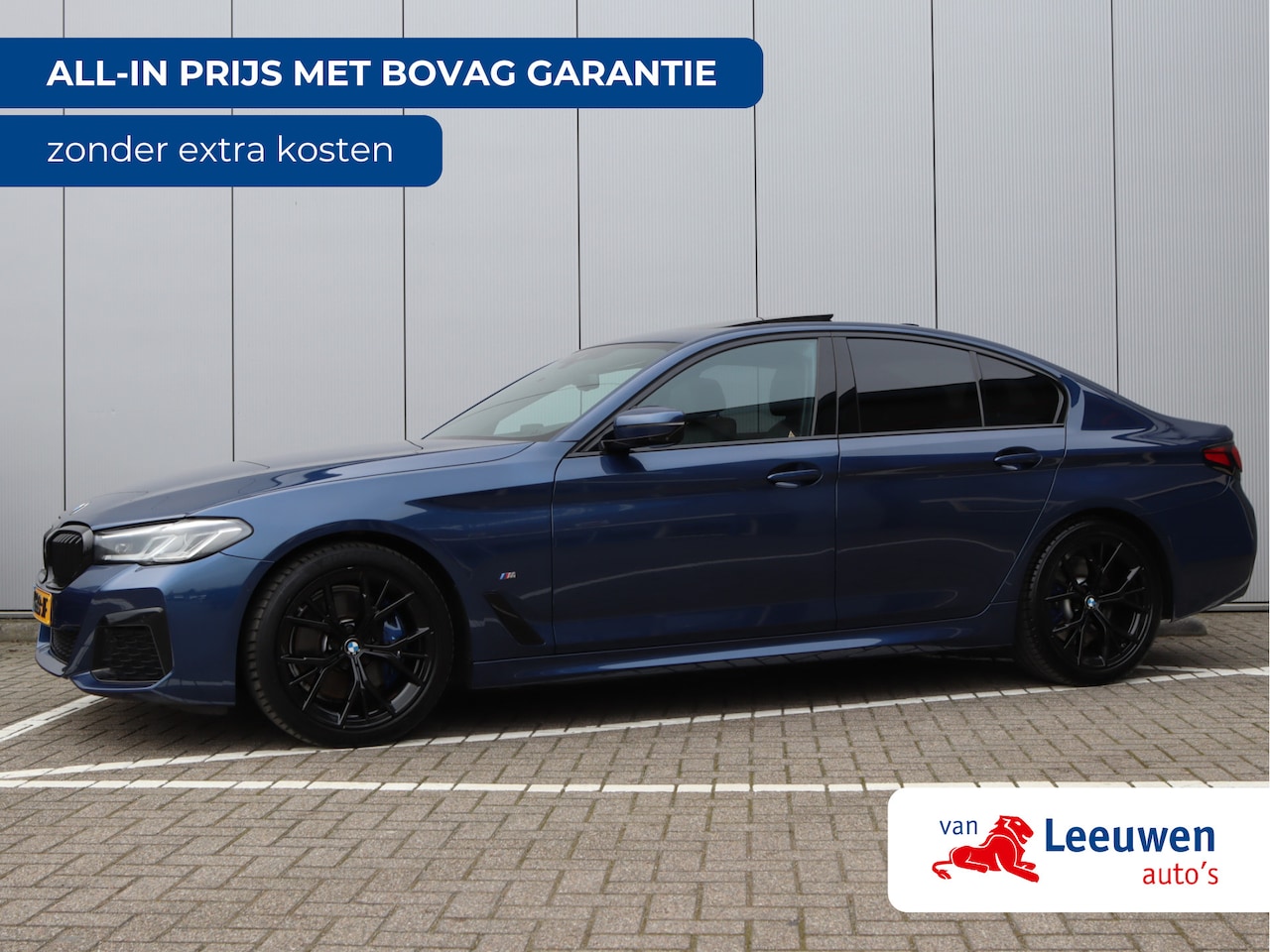 BMW 5-serie - 520i M-Sport High Executive | Schuifdak | Leder | Head-up | Org. NL - AutoWereld.nl
