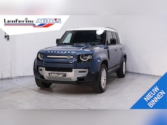 Land Rover Defender 110 - Landrover 3.0 D250 Grijs Kenteken 3-Zits Leder Zwart 360 Camera, Navi, Apple Carplay, LED