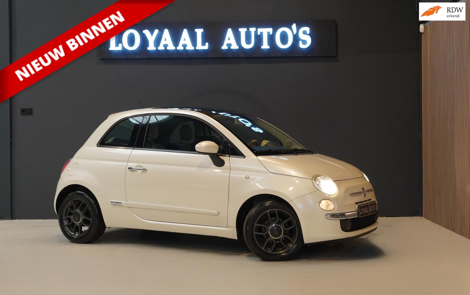 Fiat 500 - 1.2 Lounge | AUT | AIRCO | PANO | ELEK.RAMEN | APK. - AutoWereld.nl