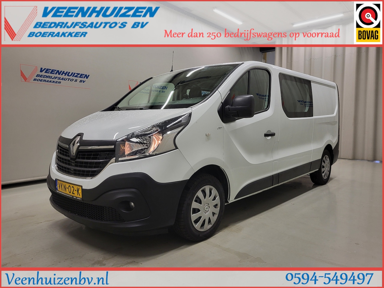 Renault Trafic - 2.0dCi L2/H1 Dubbele Cabine Trekhaak Euro 6! - AutoWereld.nl