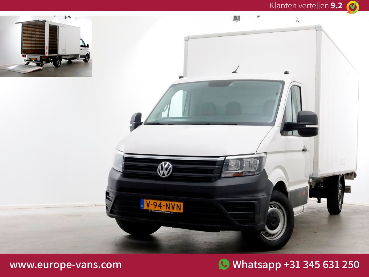 Volkswagen Crafter - 35 2.0 TDI 140pk Bakwagen met laadklep en zijdeur 08-2021 - AutoWereld.nl
