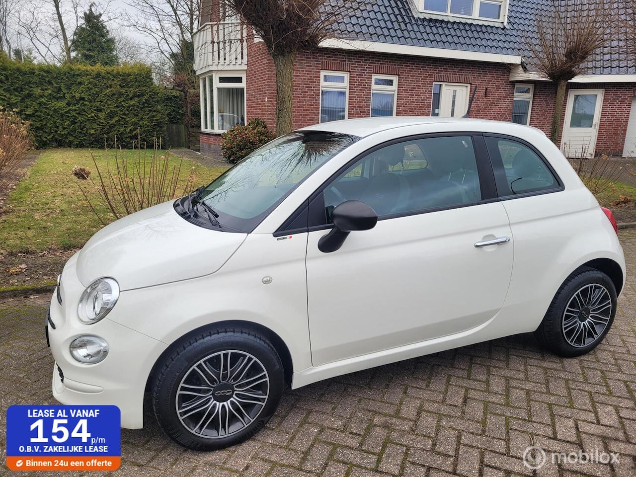 Fiat 500 - 1.2 Lounge 1.2 Lounge, airco, u connect - AutoWereld.nl