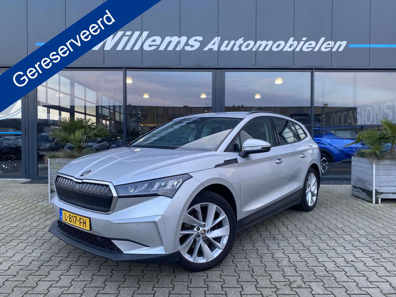 Skoda Enyaq iV - 60 91% SOH Wegklapbare trekhaak, Camera & Stuurwiel Verwarming - AutoWereld.nl