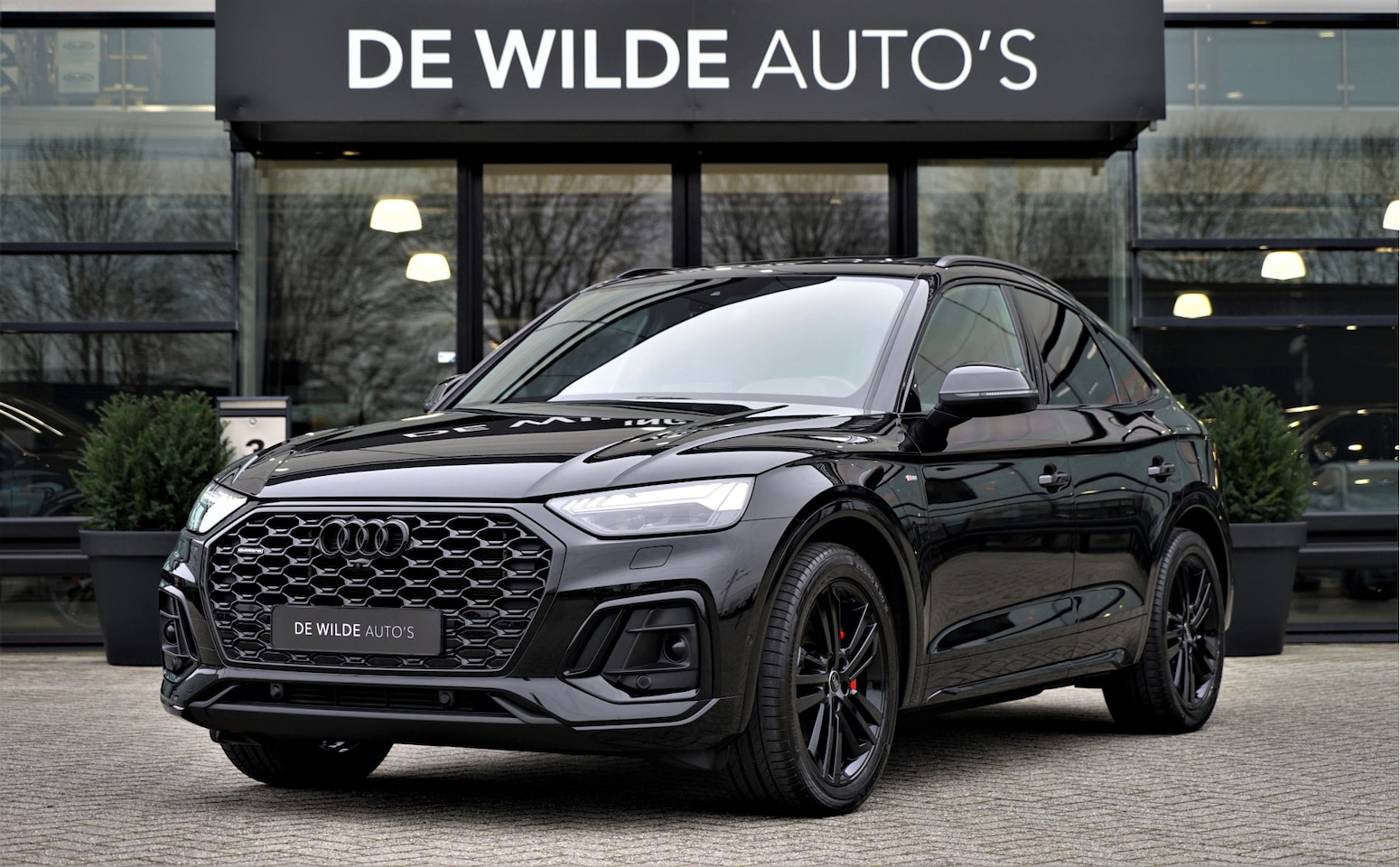 Audi Q5 Sportback - 55 TFSI e S-line 367pk Pano Luchtvering Trekhaak B&O Elektr-stoelen ACC 360-camera - AutoWereld.nl