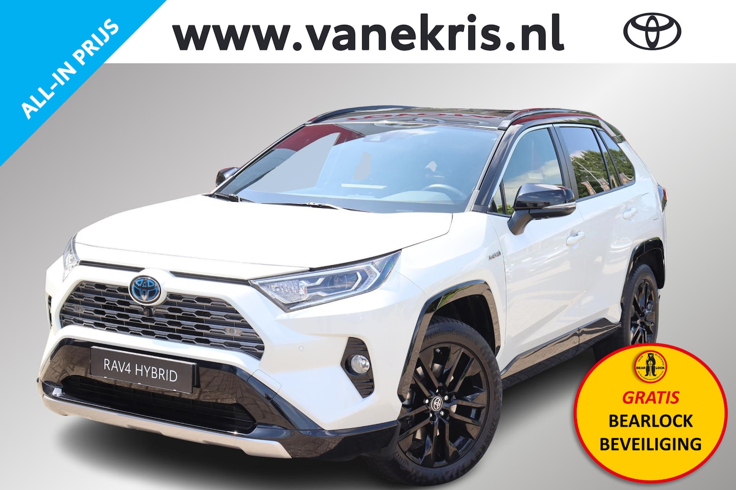 Toyota RAV4 - 2.5 Hybrid Bi-Tone 2.5 Hybrid Bi-Tone, Innovation pack, Suede , JBL Audio , Trekhaak - AutoWereld.nl