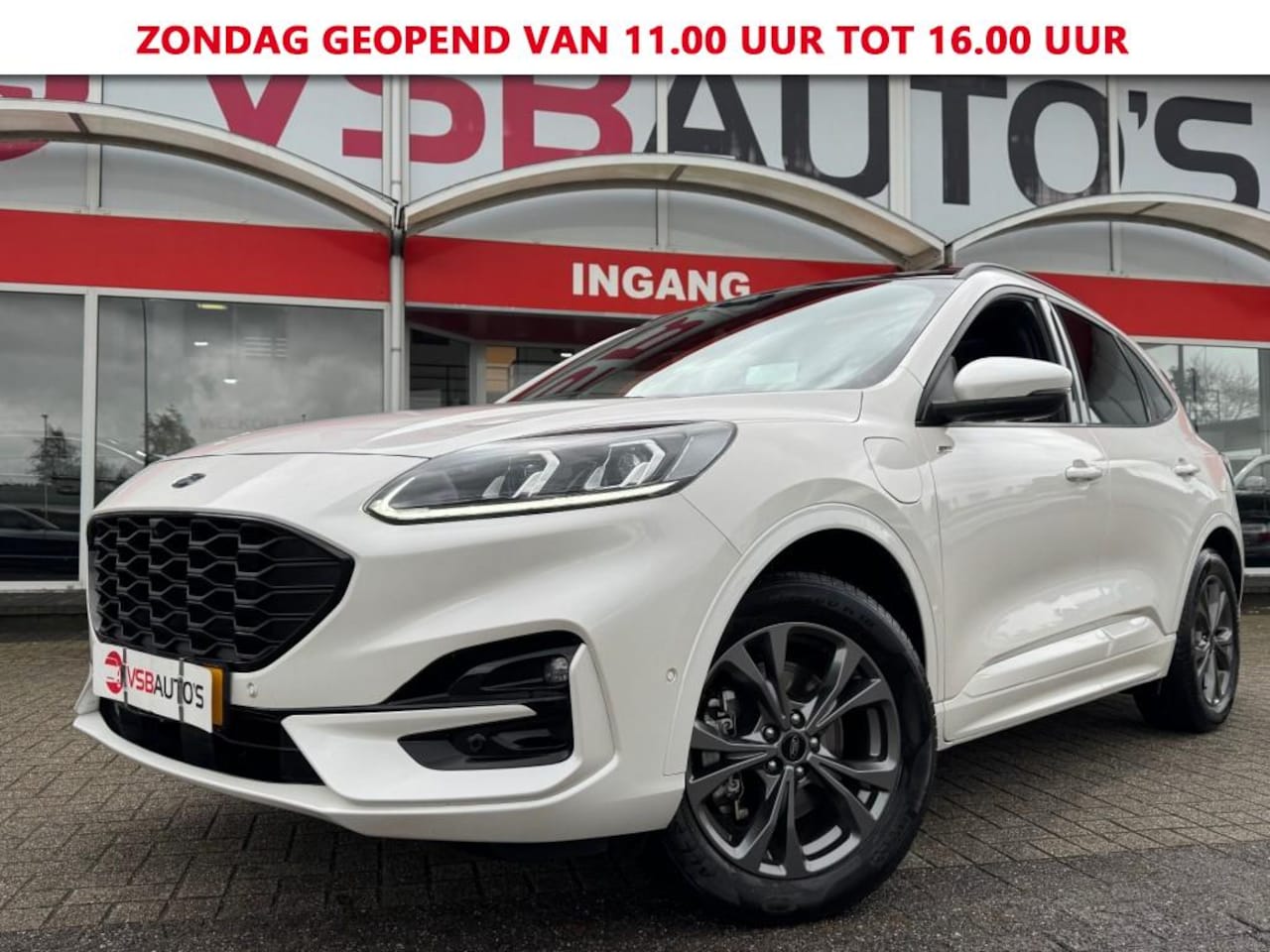 Ford Kuga - 2.5 PHEV AUT. ST-LINE PANO-DAK LED NAVI CAMERA CARPLAY BenO HEAD-UP-DISPLAY - AutoWereld.nl