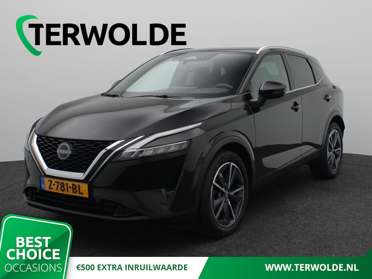 Nissan Qashqai - 1.3 MHEV Xtronic Tekna | AUTOMAAT | Panoramadak | Half leder | Head-Up | 360 Camera | - AutoWereld.nl