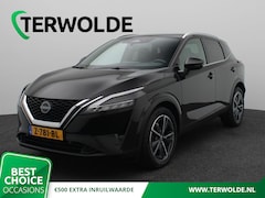 Nissan Qashqai - 1.3 MHEV Xtronic Tekna | AUTOMAAT | Panoramadak | Half leder | Head-Up | 360 Camera |