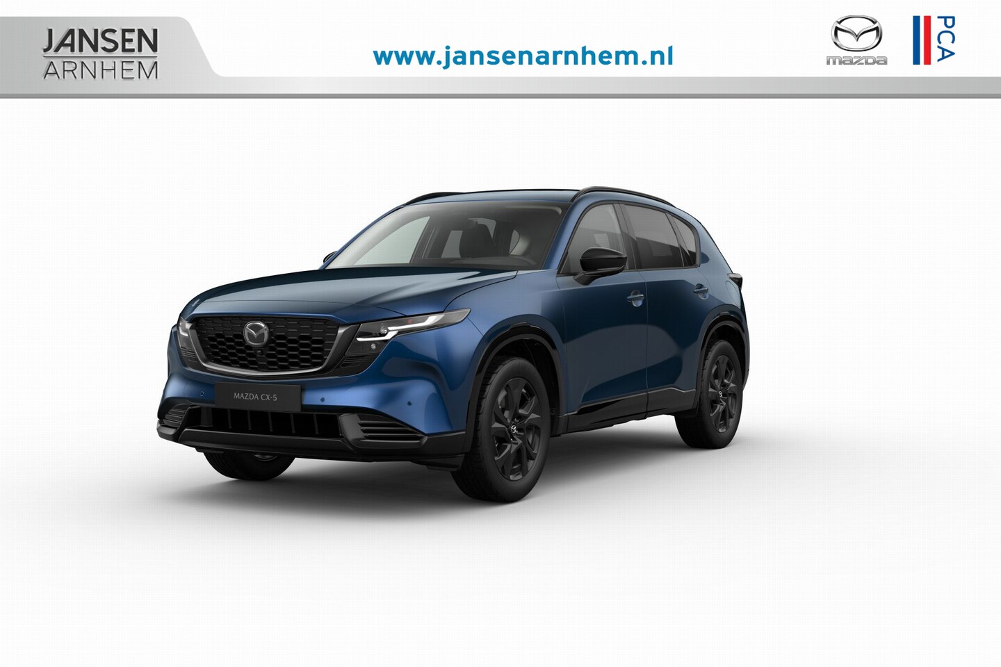 Mazda CX-5 - Homura - Zwart lederen interieur | 19-inch lichtmetalen velgen, Black | Alarmsysteem | Aut - AutoWereld.nl