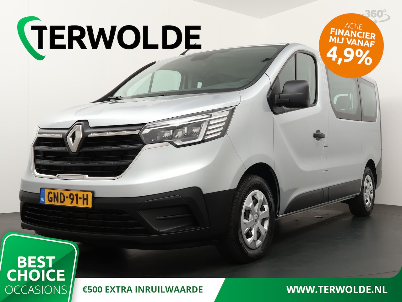 Renault Trafic Passenger - Energy Blue dCi 110 Authentique | 9 Persoons | Airco | Wissers Achter | - AutoWereld.nl