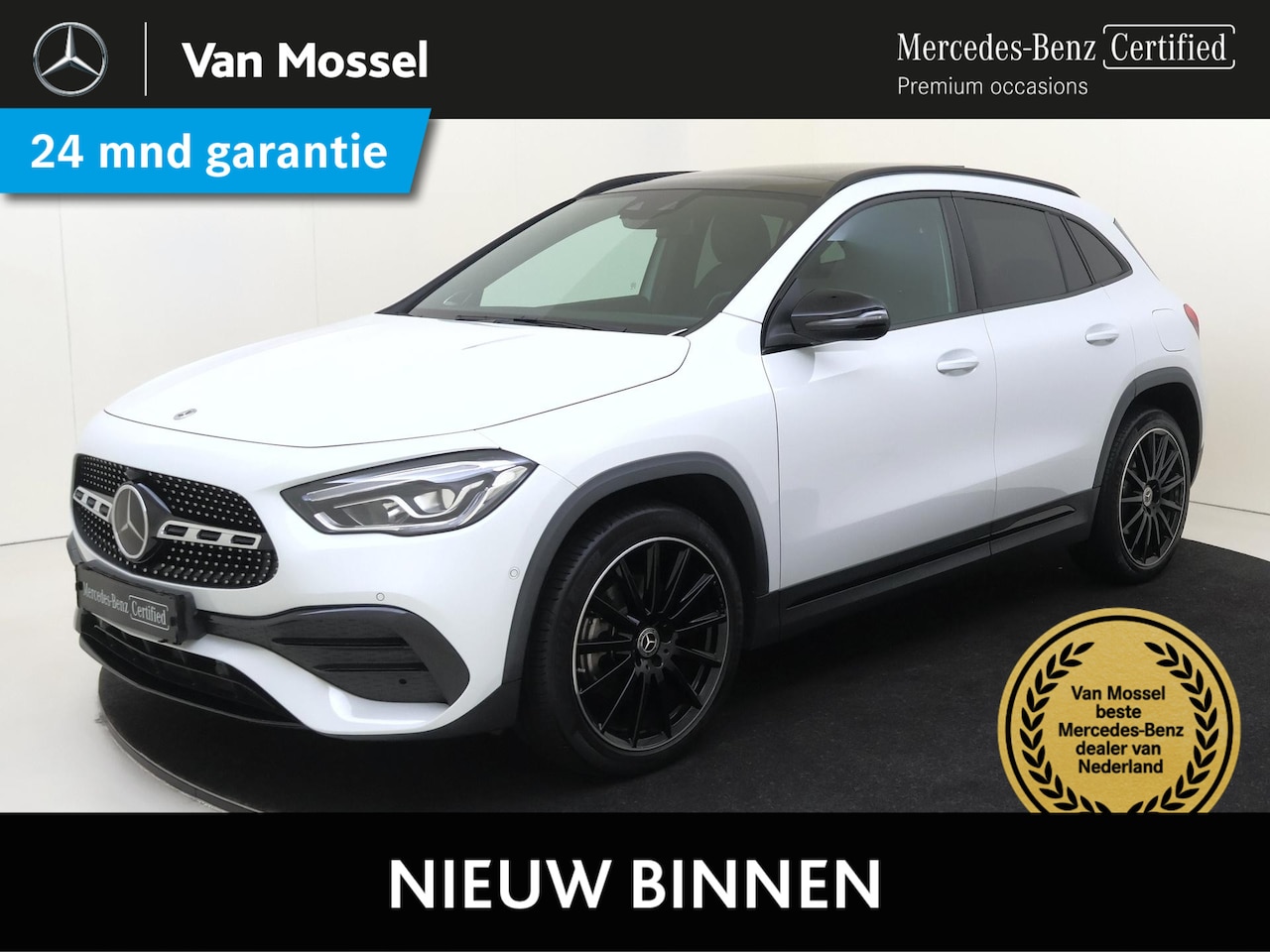 Mercedes-Benz GLA-Klasse - 250 e AMG Line Panoramadak / Burmester / Nightpakket / Parkeercamera / Night / Sfeerverlic - AutoWereld.nl