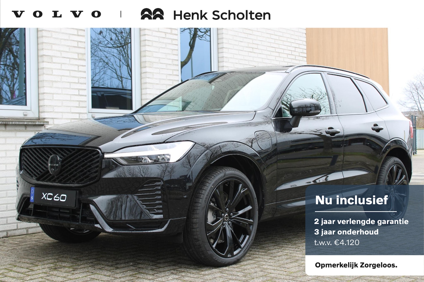 Volvo XC60 - 2.0 T6 Plug-in hybrid AWD Plus Black Edition | Panoramadak | Actieve luchtvering met FOUR- - AutoWereld.nl