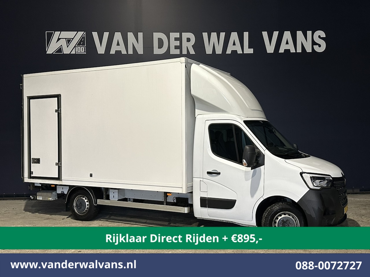 Renault Master - 2.3dCi 164pk Bakwagen 221cm Hoog Laadklep Zijdeur Euro6 *Rijklaar Direct Rijden* Airco | C - AutoWereld.nl