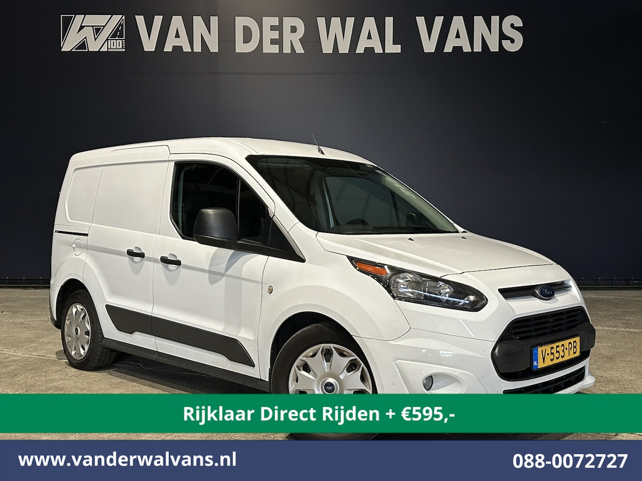Ford Transit Connect - 1.5 TDCI 101pk L1H1 Euro6 *Rijklaar Direct Rijden* Airco | 3-Zits | Cruisecontrol | Trekha - AutoWereld.nl
