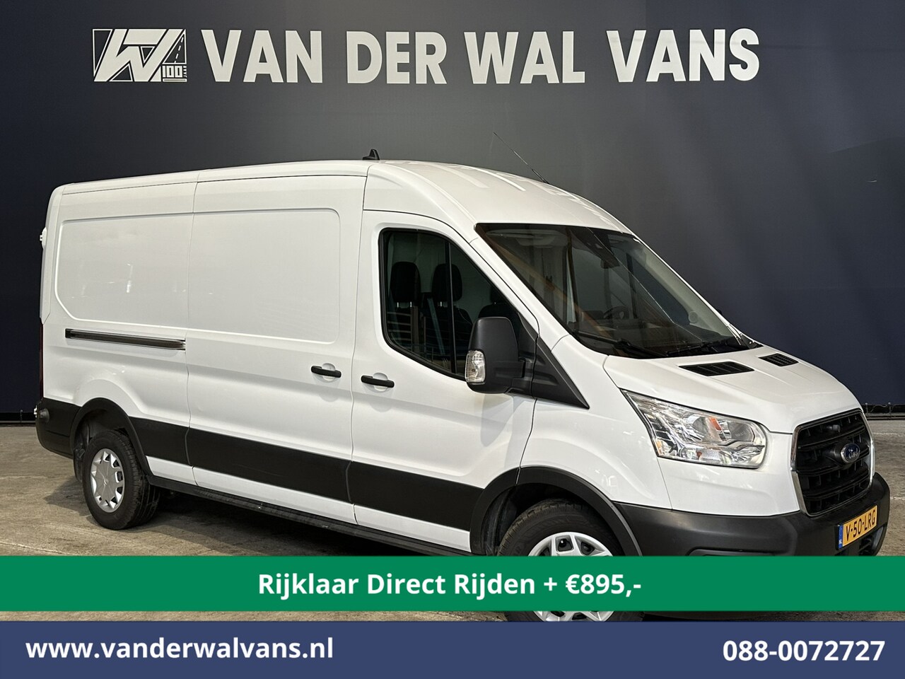 Ford Transit - 2.0 TDCI 131pk L3H2 Euro6 *Rijklaar Direct Rijden* Airco | Camera | Navigatie | Android Au - AutoWereld.nl