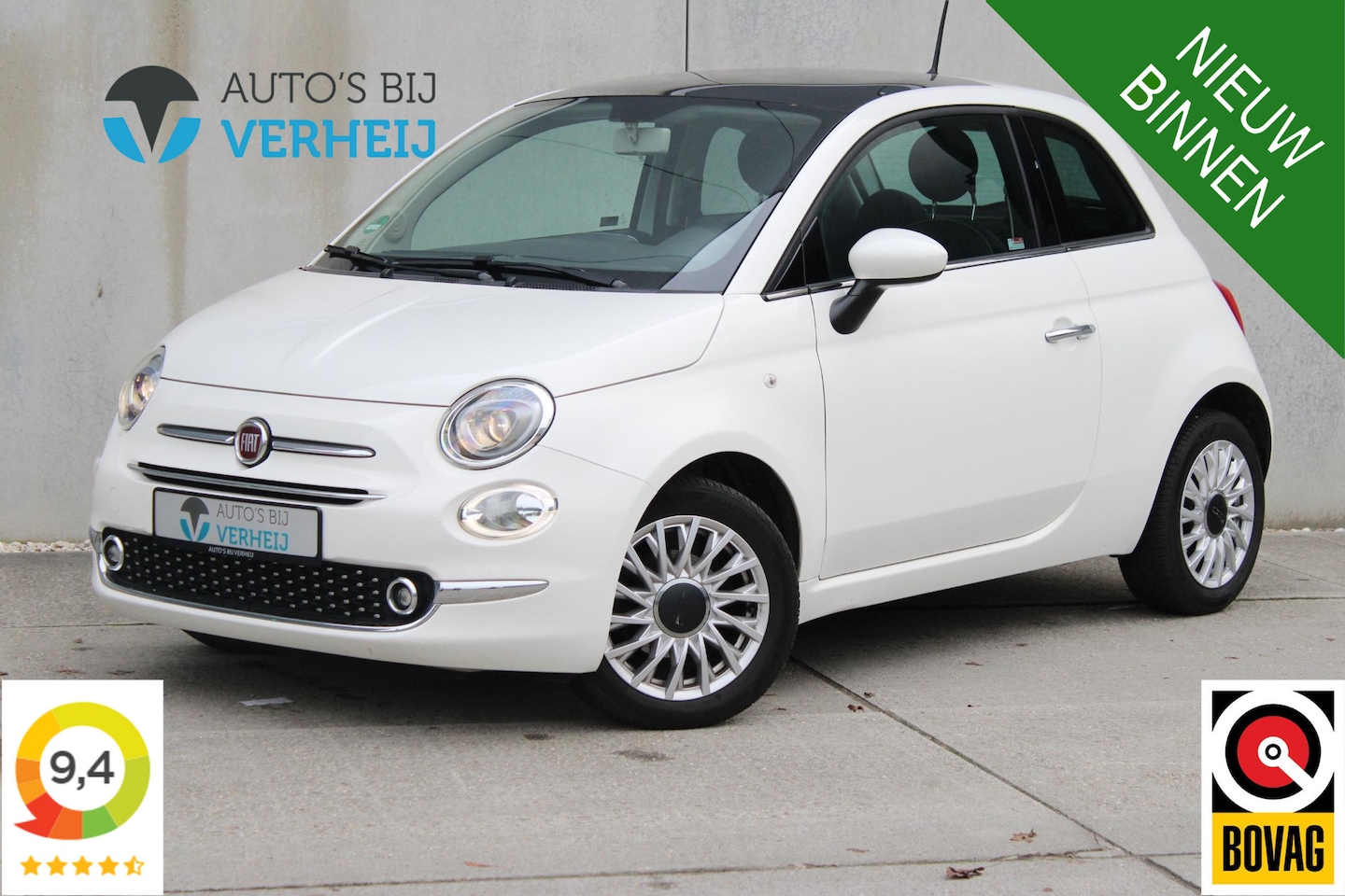 Fiat 500 - 1.2 Lounge / AIRCO / LM VELGEN / PANO DAK / PARK SENSOREN - AutoWereld.nl