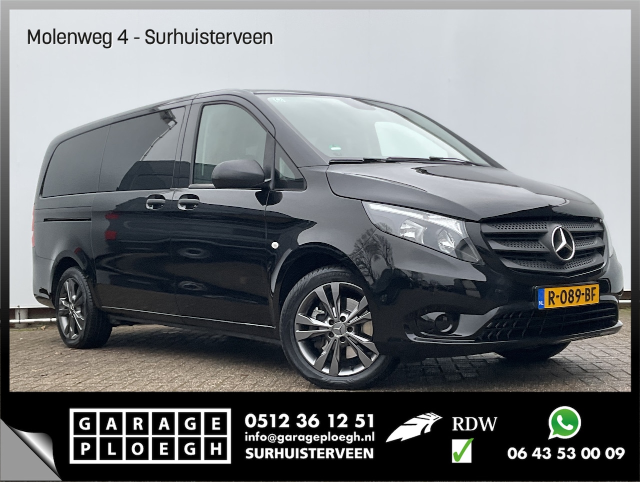 Mercedes-Benz Vito Tourer - 9-Pers 114 CDI Select Lang Airco Cruise Navi/CAM 9 Persoons Trekhaak - AutoWereld.nl
