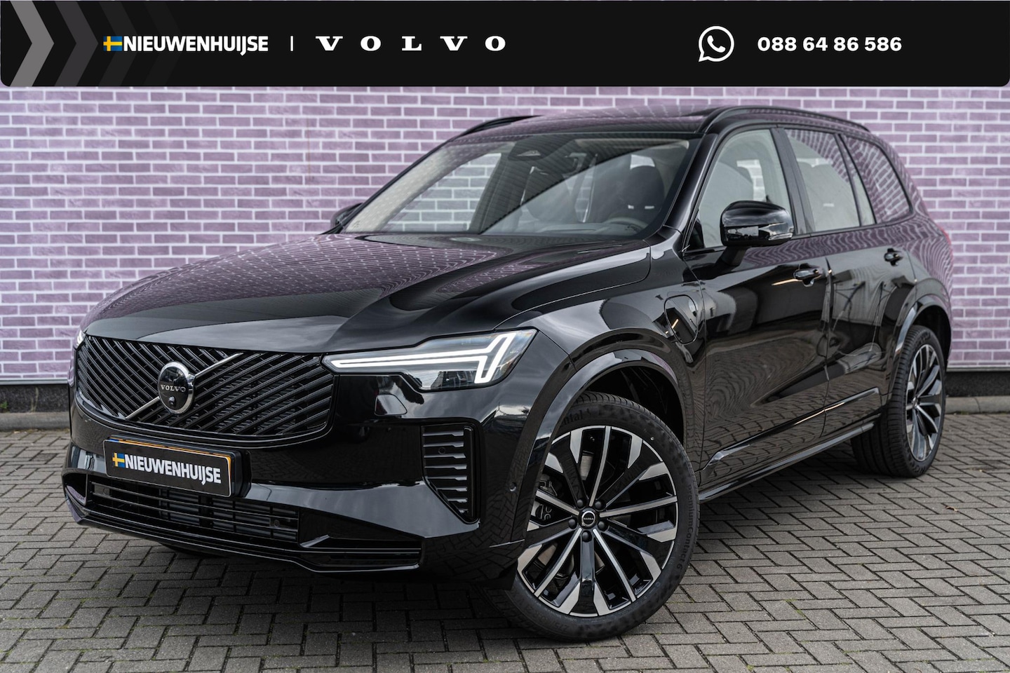 Volvo XC90 - T8 Plug-in hybrid AWD Ultra Dark | 7-Zits | Google | Panoramadak | Luchtvering | Stoelverw - AutoWereld.nl