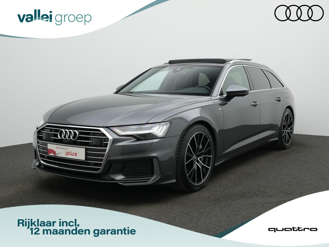 Audi A6 Avant - 50 TFSI e 299 pk S-tronic quattro S-Line | Panoramadak | Trekhaak | Valcona leder | Geheug - AutoWereld.nl