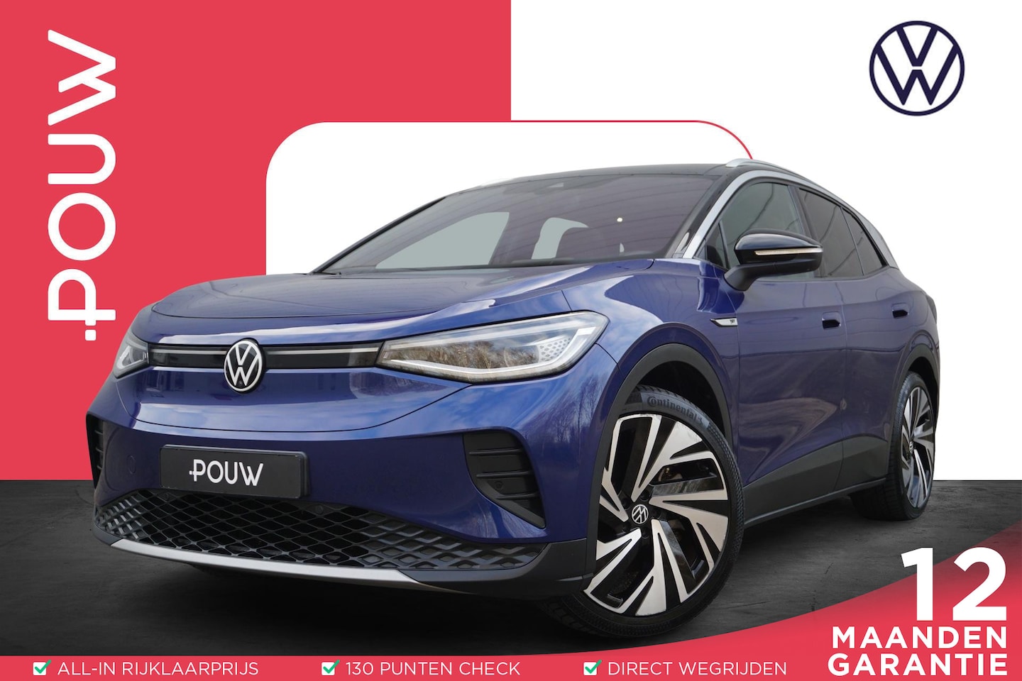 Volkswagen ID.4 - 204pk Max 77 kWh | Panoramadak | 360 Camera | Head-up | Trekhaak | Warmtepomp - AutoWereld.nl