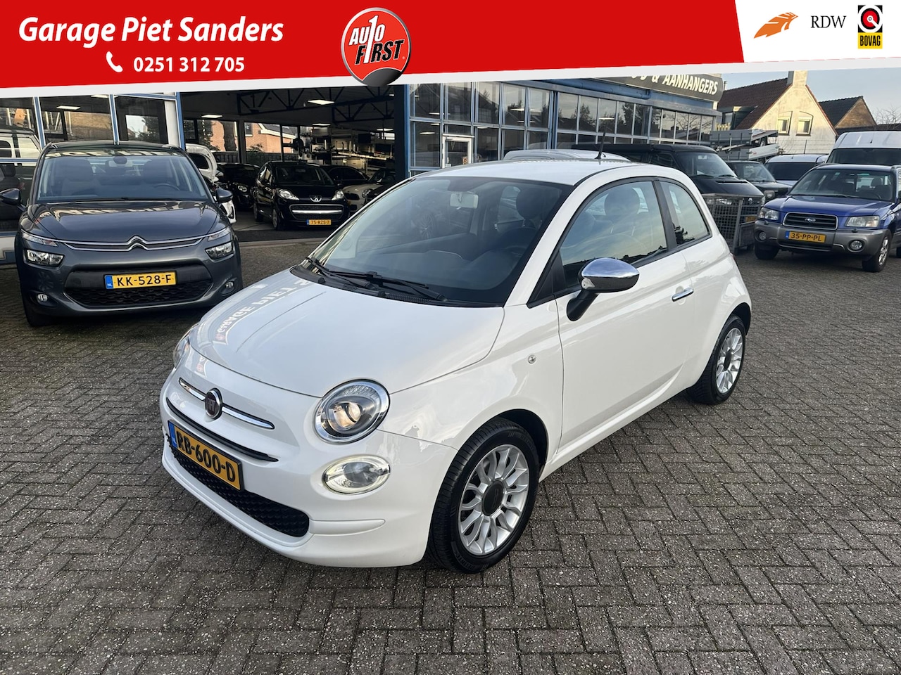 Fiat 500 - 1.2 Popstar I Airco I Bluetooth I Lm Velgen I - AutoWereld.nl