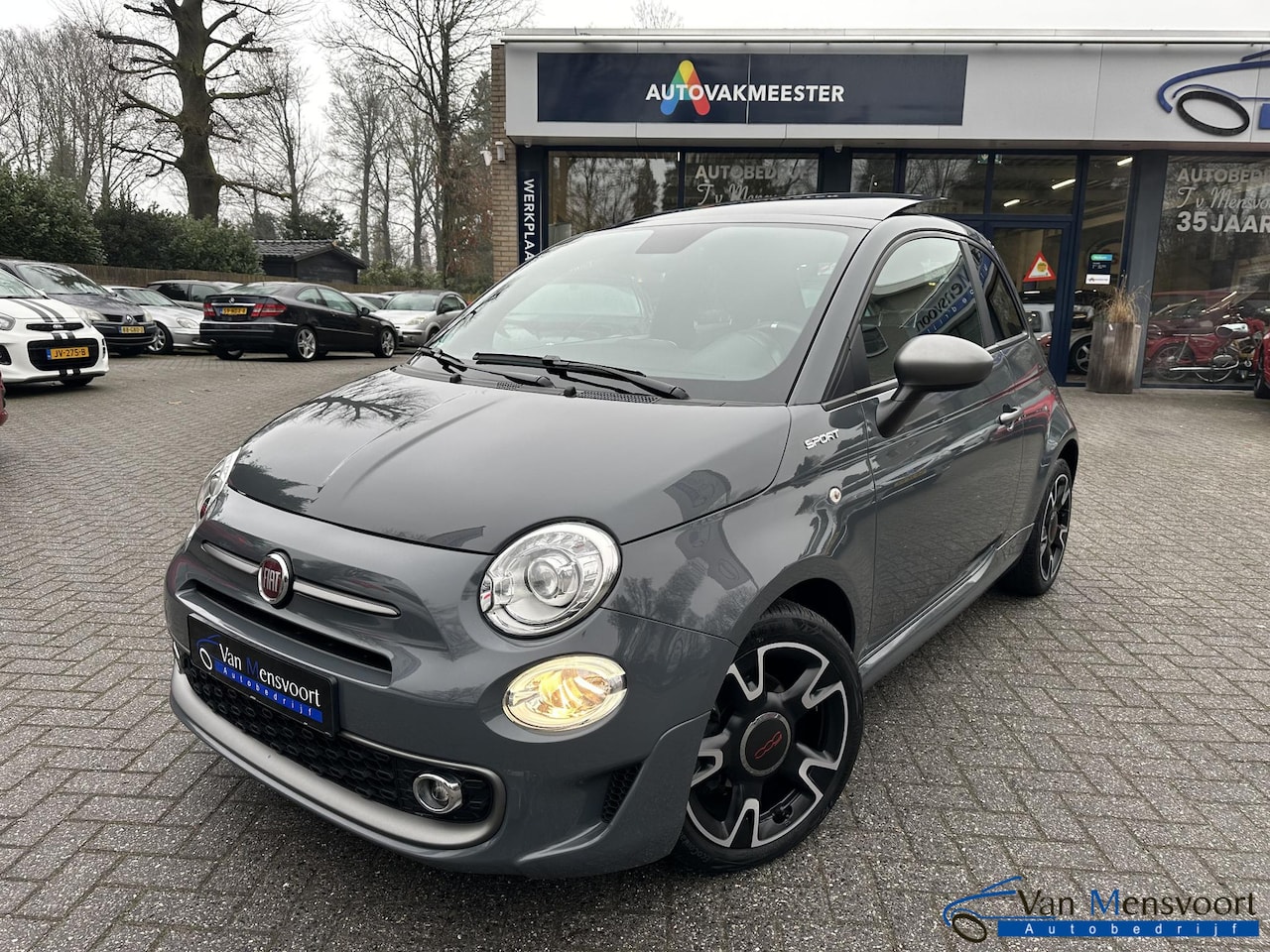 Fiat 500 - 1.0 Hybrid Sport VOLL!|Schuifdak|Xenon|Leder|Beats|CarPlay - AutoWereld.nl